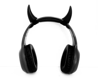 Devil Horns Headset Attachments & Cosplay Props.  Twitch Streamer Gaming Headset Attachment