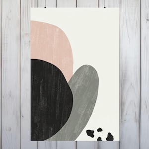 Serenity in Art: Wandbild im Japandi-Stil, beruhigender ästhetischer Druck, Fine Art-Papier, 3 Größen - Modern Home Elegance