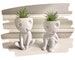 2 Cute Air Plant Holders „Kooki & Keera“ - Kodama Tree Spirit Airplant Pots 