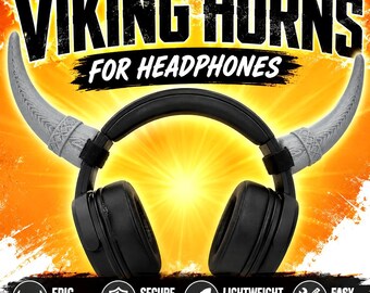 Viking Horns For Headphones - 3D Printed Headset Streamer & Gaming Headset Attachment