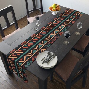 Tribal Pattern Table Runner | Table Decor |  Housewarming Gift | Cotton Tablecloth | Cotton Table Runner |  Traditional Table Runner