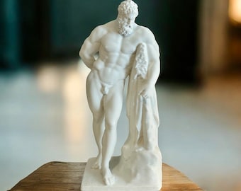 Hercules Desktop Statue | 3D Printed Greek Hero Bust | Mythological Office or Home Decor | Classic Hercules Sculpture | Greek Art Display
