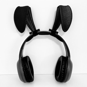 Rabbit Ears Headset Attachments & Cosplay Props.  Twitch Streamer Gaming Headset Attachment