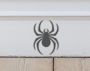 Creepy Spider Sticker - Scary Kiss-Cut Decal - Perfect for Baseboard, Laptop, or Goth Journal Décor - Halloween Decoration