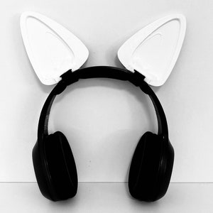 Arctic Fox Ears for Headphones, Headset & Cosplay Props.  Twitch Streamer Gaming Headset Attachment