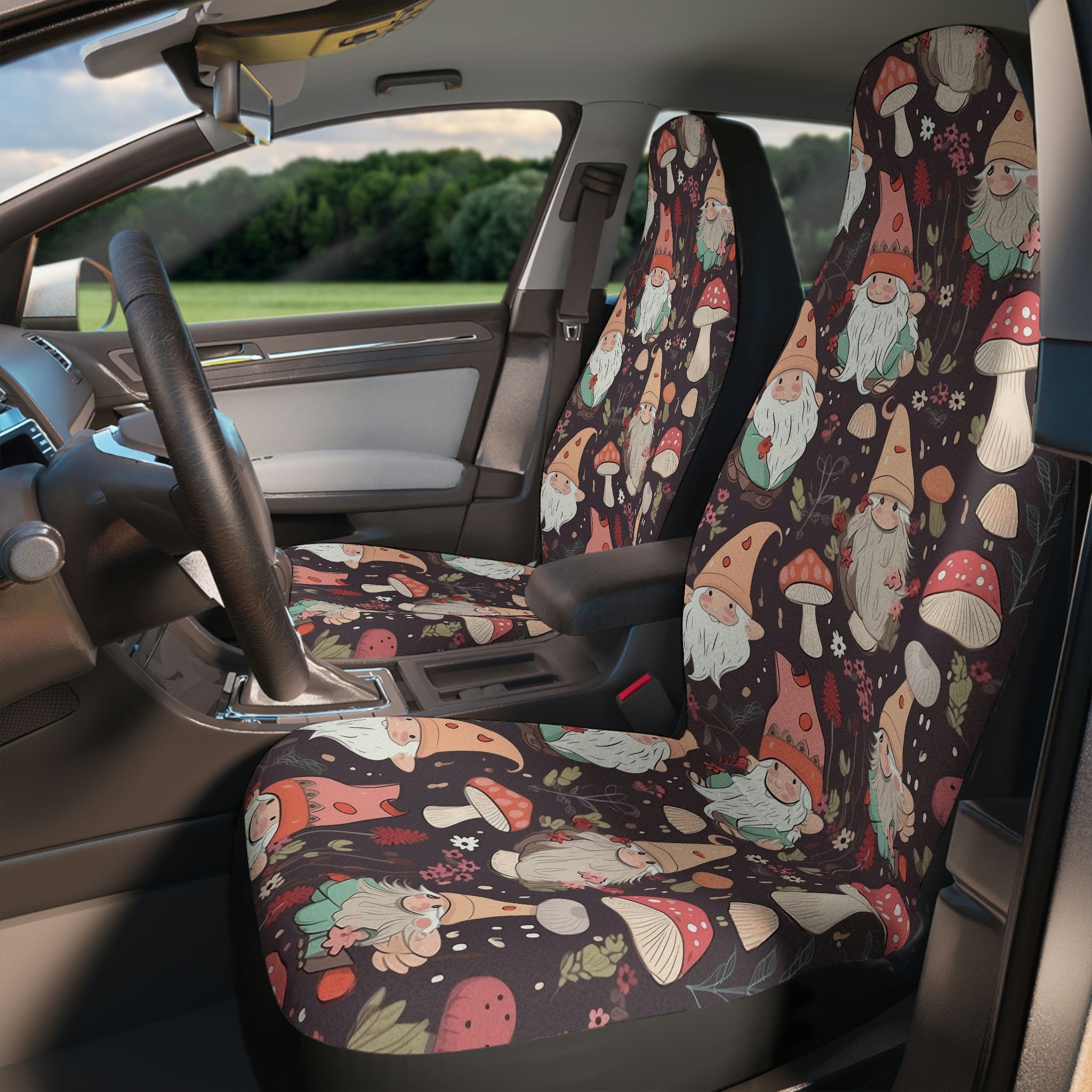 Cottagecore Boho Mushroom Car Seat Covers Enchanting Etsy