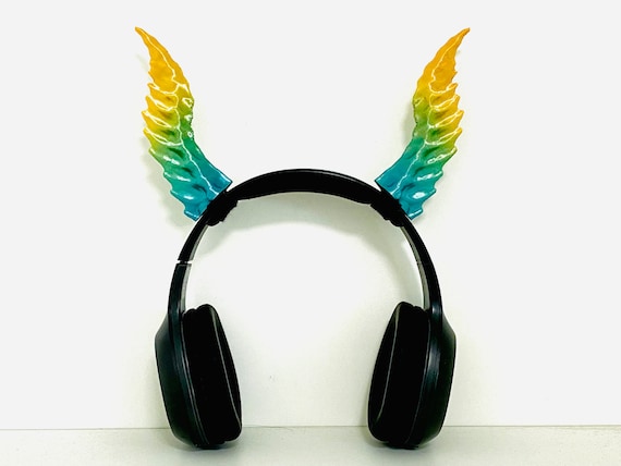 Awesome Nature Demon Horns Headset Attachments Twitch Streamer