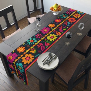 Traditional Mexican Table Runner | Table Decor |  Housewarming Gift | Cotton Tablecloth | Cotton Table Runner |  Beautiful Table Runner