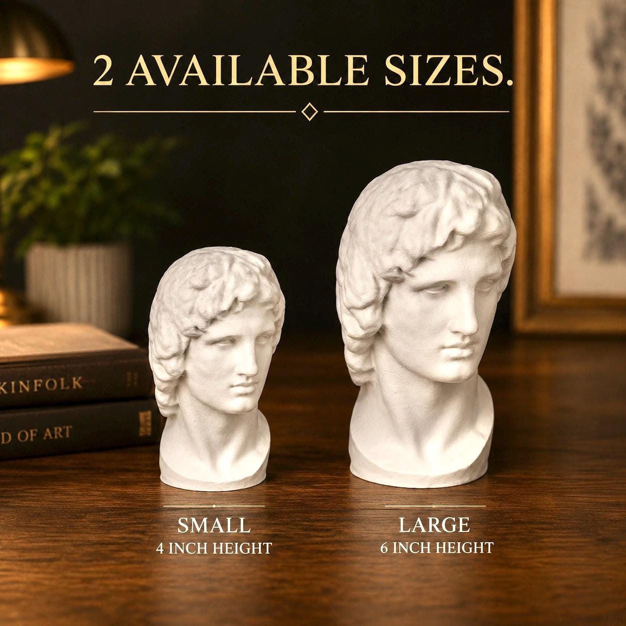 Alexander the Great Desk Statue - 3D Printed Bookshelf Decor
