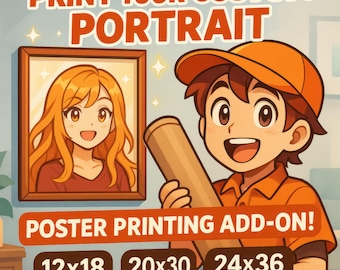 Service d'impression d'affiches haut de gamme - Imprimez votre oeuvre de portrait personnalisée