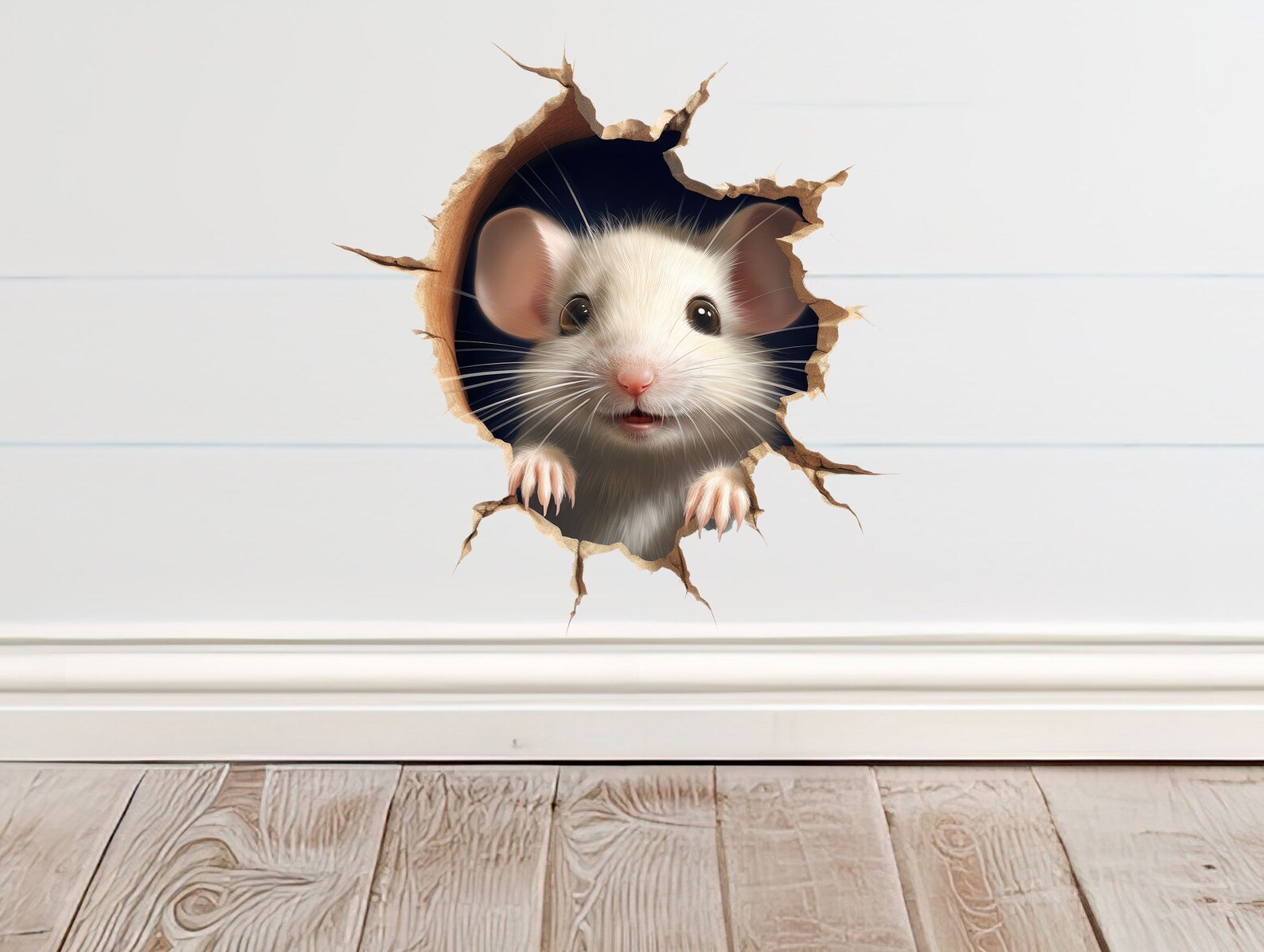 Mouse Sticker for Wall, Mouse Wall Decal, Mouse Vinyl Sticker, Nursery ...