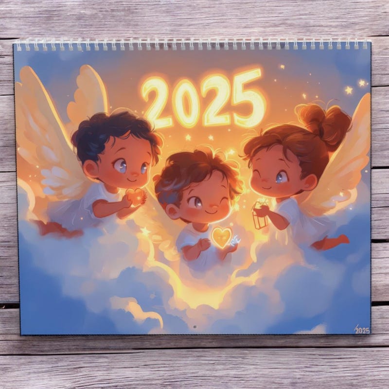 2025 Angel Calendar Etsy