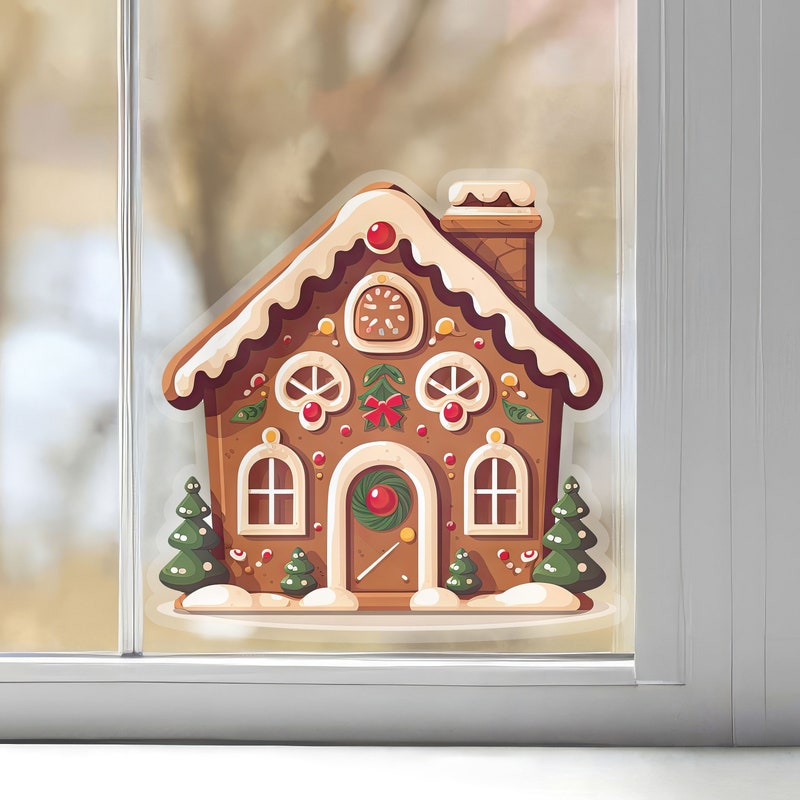 Gingerbread House Window Designs