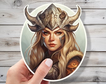 Epic Viking Queen Vinyl Sticker