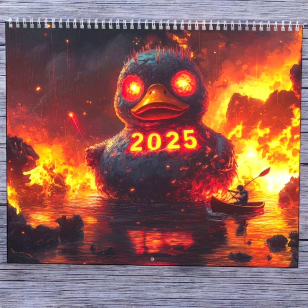 Crazy RPG Bosses Calendar 2025 Monthly Epic Fantasy Art of RPG