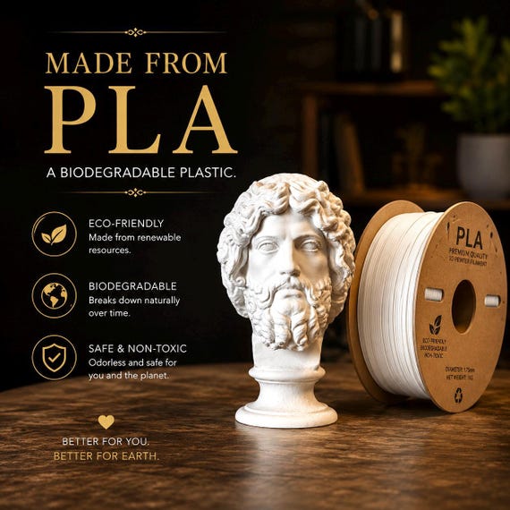 Zeus Desktop Bust - 3D Printed Greek History Bookshelf Statue - Etsy