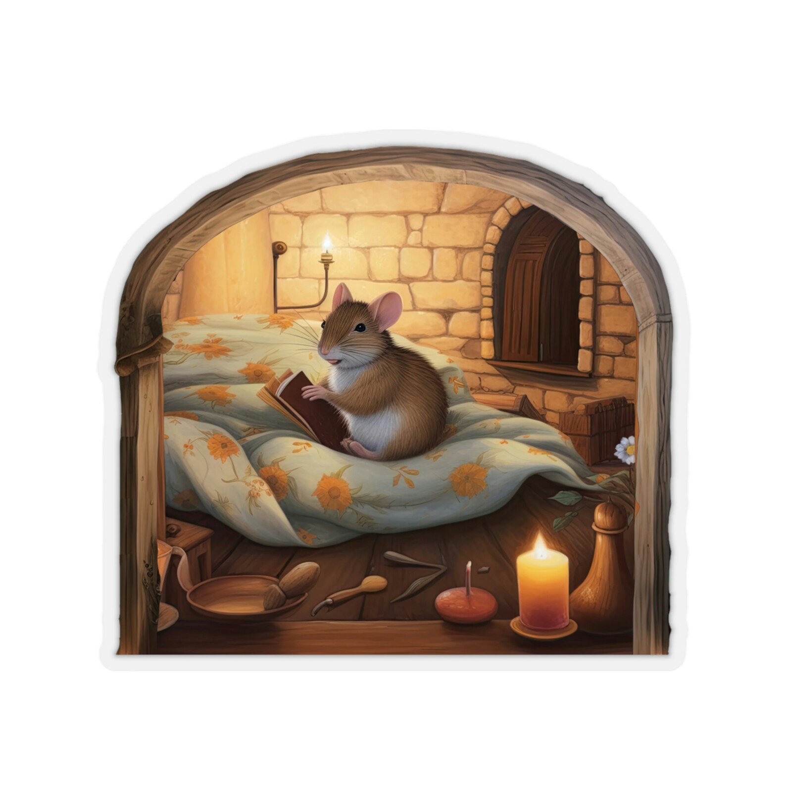Baseboard Mouse Hole Sticker, Room Decor Sticker, Nursery Mouse Wall ...