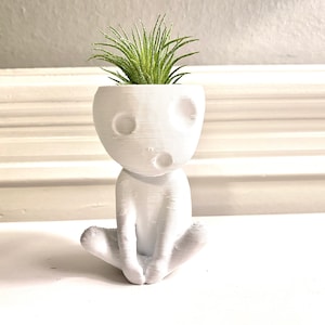 Studio Ghibli Air Plant Pot, Studio Ghibli Decor, Princess Mononoke, Kodama Air Plant Holder, Home Decor Gift, Pair of 2 Pots: Kooki & Kera image 7