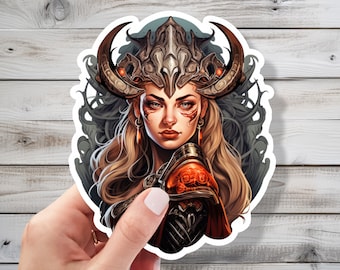 Epic Viking Queen Vinyl Sticker