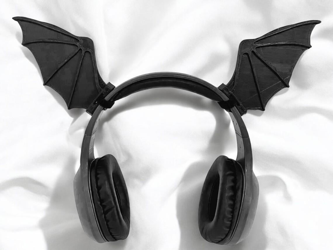 Bat Wings Headset Attachments & Cosplay Props.  Twitch Streamer Gaming Headset Attachment