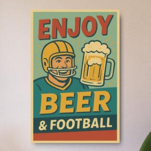 レトロなビール広告メタルサイン - 男の隠れ家の壁装飾、ヴィンテージバー吊り下げプレート、ユニークな醸造所アート、素朴なパブアートワーク、居酒屋サイン
