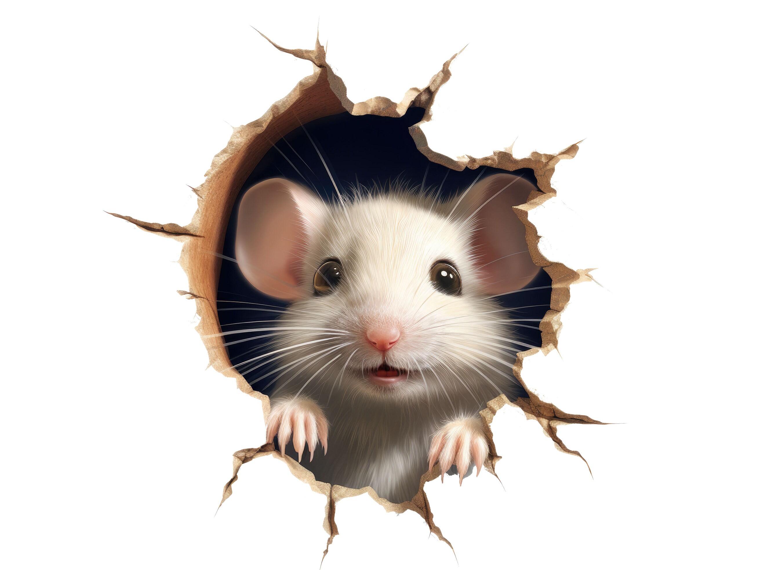Mouse Stickers Mouse Sticker for Wall, Mouse Wall Decal, Mouse Vinyl Sticker, Nursery ...