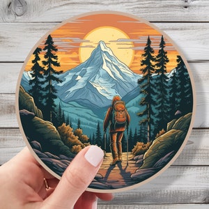 Wilderness Whispers - Outdoor  Hiking Vinyl Decal Sticker