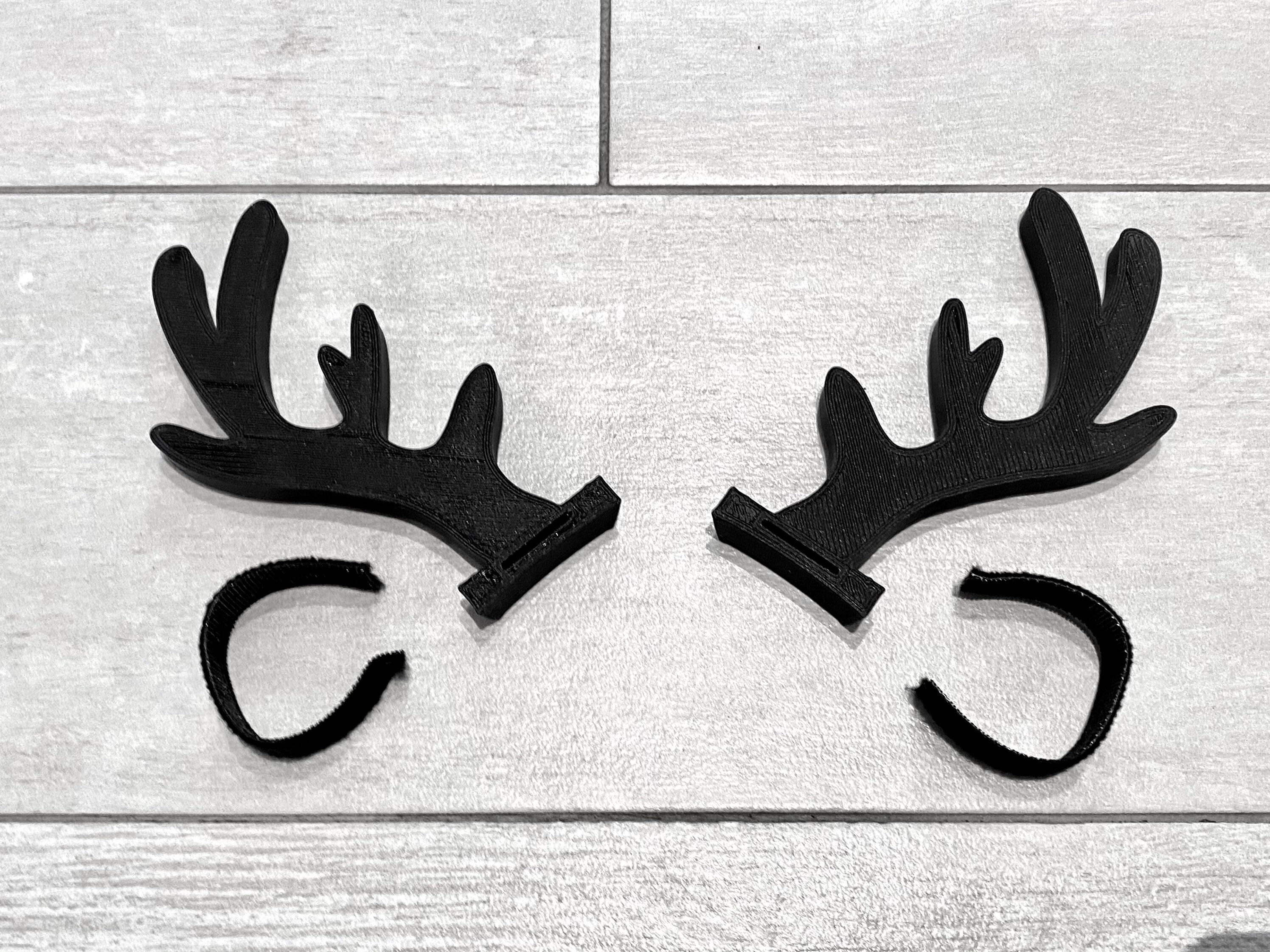 Accessoires Bois De Cerf En Peluche Pour Casque - Déco Mignonne Pour Moto, Vélo, Ski - 2 Pièces
