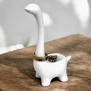 Charming Dinosaur Jewelry Stand - Fun and Functional Jewelry Holder for Rings, Earrings & More - Cute Gift for Girlfriend, Sister or Mother