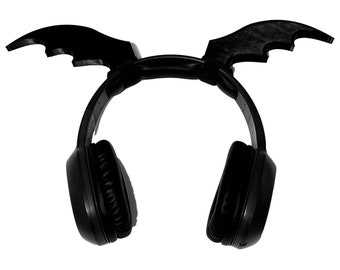 Bat Wings for Headphones, Headset & Cosplay Props.  Twitch Streamer Gamer Girl Gift Headset Accessories