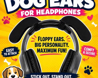 Dog Ears for Headphones 3D Printed Streaming & Gaming Headset Attachment