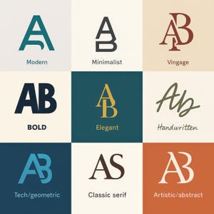Anpassad monogramlogotypdesign – Individuell monogramlogotyp för företagsvarumärke och identitet – Levereras snabbt inom 24 timmar – Digital nedladdning