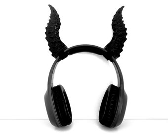 Diablo Horns For Headphones, Gamer Headset Accessories For Streamers, Headset Horn Attachment For Gamers, Horns For Gaming Headphones