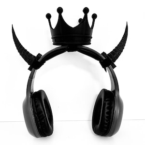 Demon Queen Set for Headphones, Headset & Cosplay Props.  Twitch Streamer Gaming Headset Attachment