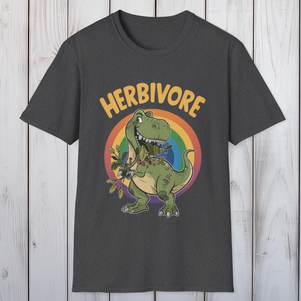Herbivore Vegan Delight Tee - Unisex Soft Cotton Blend - Soft, Durable, Green Vegan Shirt - Eco-Conscious Casual Wear