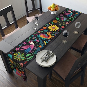 Mexican Pattern Table Runner | Table Decor |  Housewarming Gift | Cotton Tablecloth | Cotton Table Runner |  Traditional Table Runner