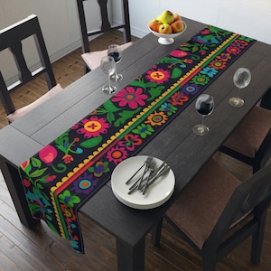 Traditional Mexican Table Runner | Table Decor |  Housewarming Gift | Cotton Tablecloth | Cotton Table Runner |  Beautiful Table Run