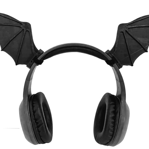 Accesorios para auriculares y accesorios de cosplay con alas de murciélago. Accesorio para auriculares para juegos Twitch Streamer