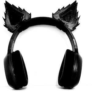 Werewolf / Wolf Ears Headset Attachments & Cosplay Props.  Twitch Streamer Gaming Headset Attachment