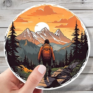 Wilderness Whispers - Outdoor Hiking Vinyl Decal Sticker