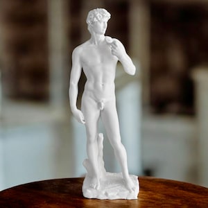 David Desktop Statue | 3D Printed Greek Bust | Renaissance Michelangelo Decor Gift | Elegant Desk Sculpture | Office or Home Art Display