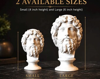 在庫処分　ゼウスⅢ（ZeusⅢ）　未使用品　お得 Zeus Desktop Bust - 3D Printed Greek History Bookshelf Statue