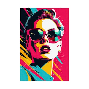 Bold Pop Art Female Comic Portraits - Epic Retro Comic Posters