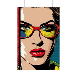 Bold Pop Art Female Comic Portraits - Epic Retro Comic Posters