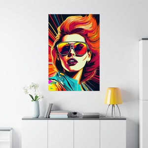 Bold Pop Art Female Comic Portraits - Epic Retro Comic Posters