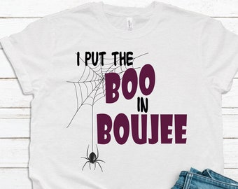 I Put the Boo In Boujee PNG For Facemasks and Shirts - Boujee PNG - Halloween  Digital Download