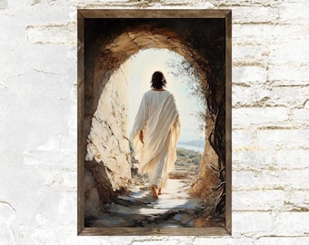 Empty Tomb Framed Sign | Jesus Sign | He Is Risen | Farmhouse Decor | Wall Decor