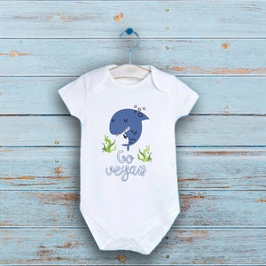 Funny Baby Shark Onesie®, Shark Baby Bodysuit, Go Vegan Shark Baby Gift, Shark Baby Shower Gift ,Pregnancy Announcement, Shark Baby Clothes