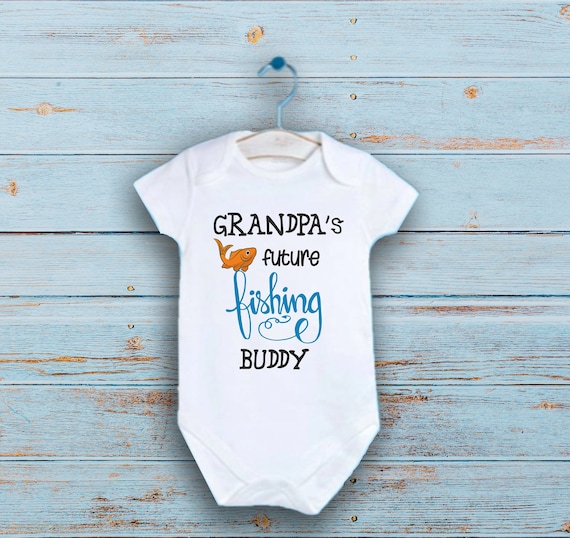 Grandpa's Fishing Buddy Baby Onesie®, Future Fisherman Baby