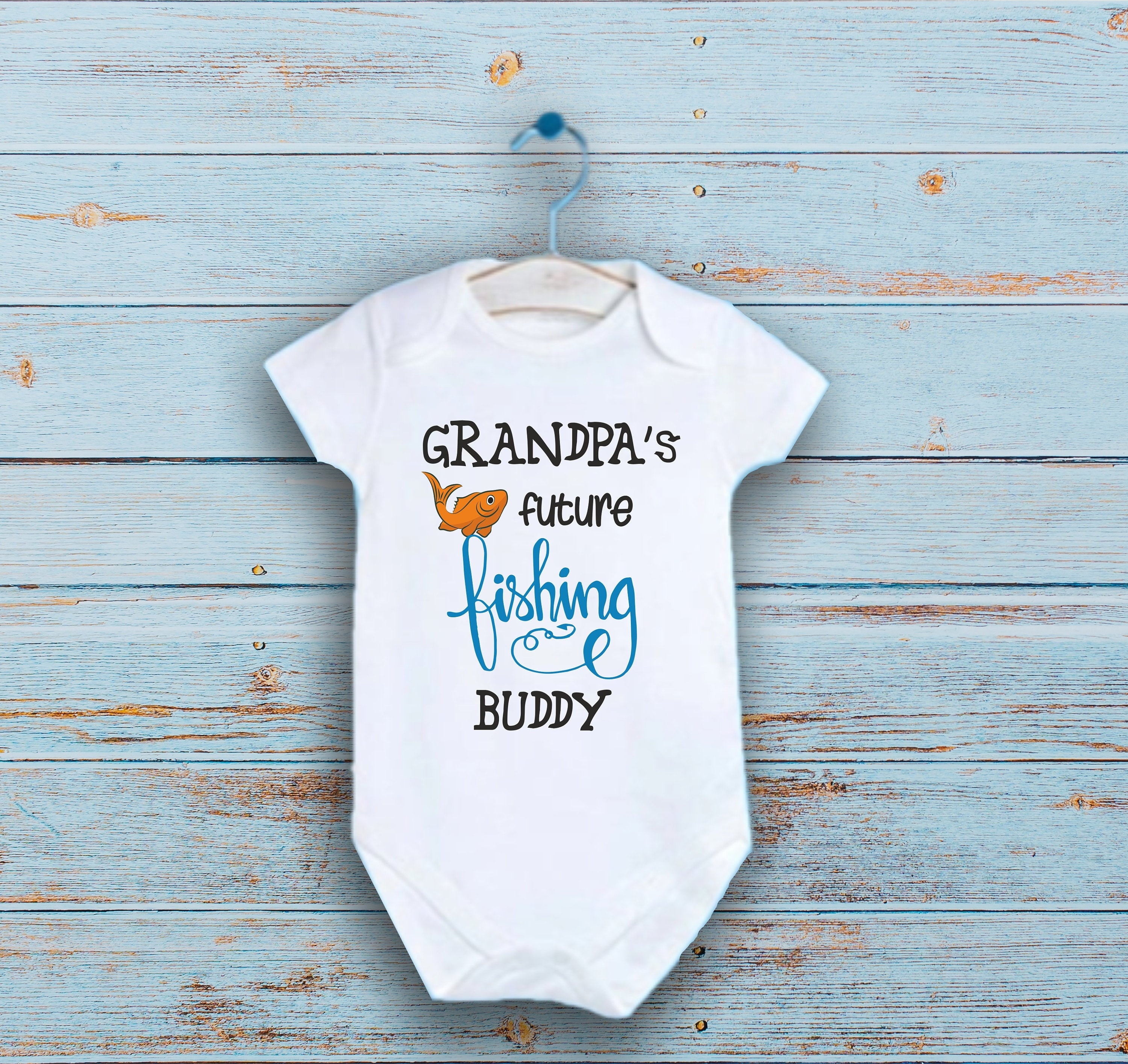 Grandpa's Fishing Buddy Baby Onesie®, Future Fisherman Baby Bodysuit, New  Grandfather Gift, I'd Rather Be Fishing, Pregnancy Announcement -  UK